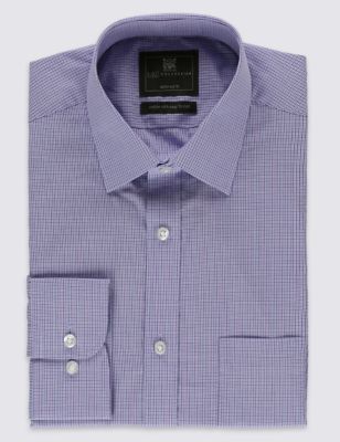Easy to Iron Tailored Fit Shirt with Pocket